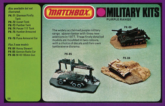 Matchbox catalogue 1977