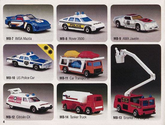 Matchbox catalogue 1984