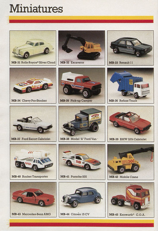 Matchbox catalogue 1987