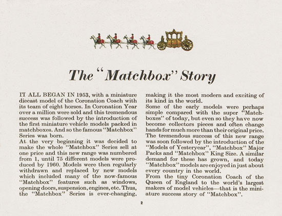 Seite 2 Matchbox Collectors Guide International 1966