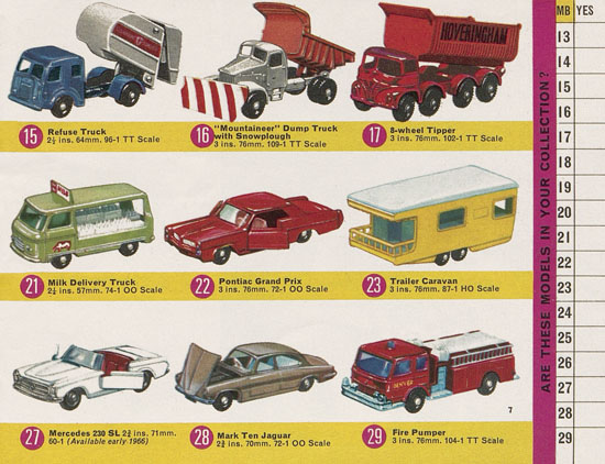 Seite 7 Matchbox Collectors Guide International 1966