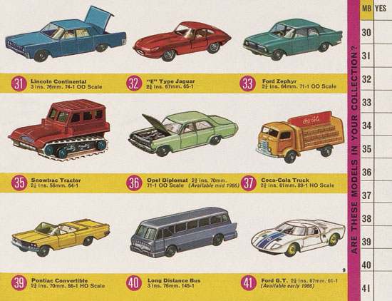 Seite 9 Matchbox Collectors Guide International 1966