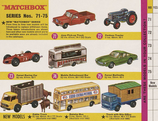 Matchbox Collectors Guide International 1966