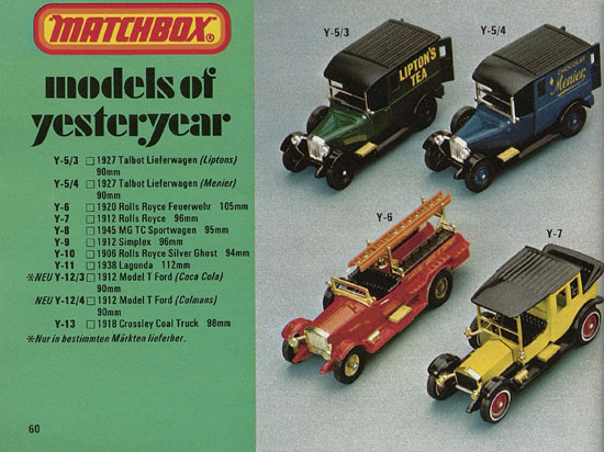 Matchbox Katalog 1979-1980