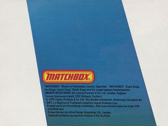 Matchbox Katalog 1979-1980