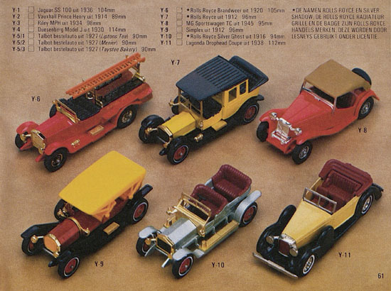 Matchbox Katalogus 1981-1982