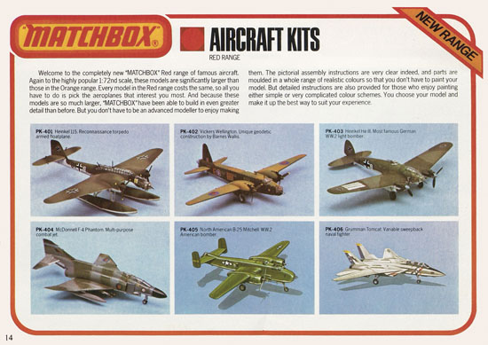 Matchbox Kits catalogue 1976