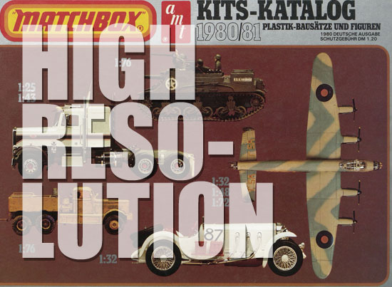 Matchbox Kits-Katalog 1980-1981