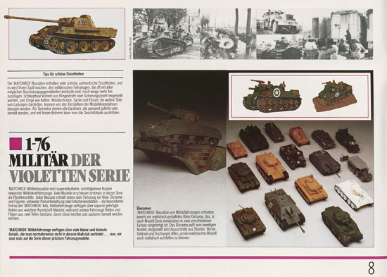Seite 8 Matchbox Kits Katalog 1982-1983
