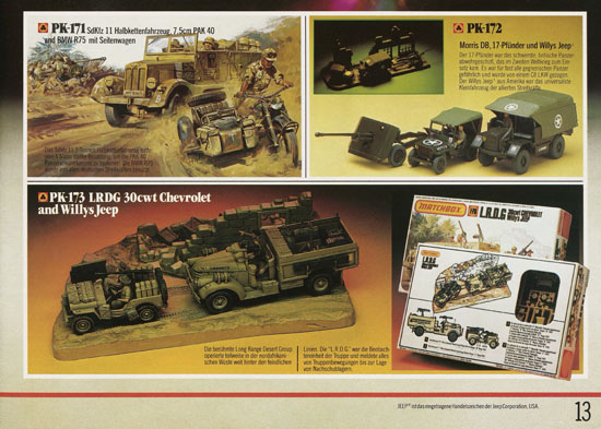 Seite 13 Matchbox Kits Katalog 1982-1983