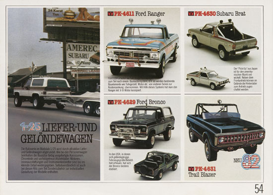 Matchbox Kits Katalog 1982-1983