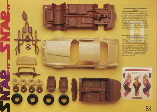 Seite 68 Matchbox Kits Katalog 1982-1983