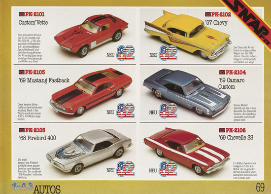 Seite 69 Matchbox Kits Katalog 1982-1983
