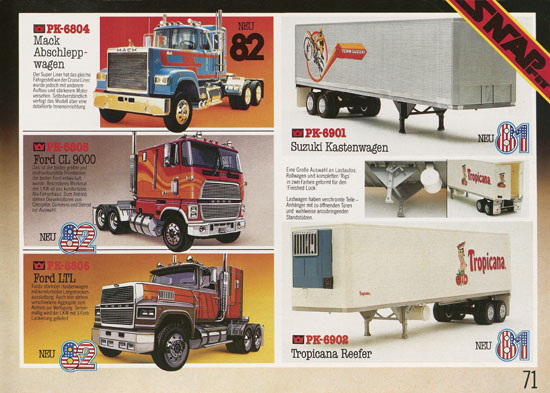 Seite 71 Matchbox Kits Katalog 1982-1983