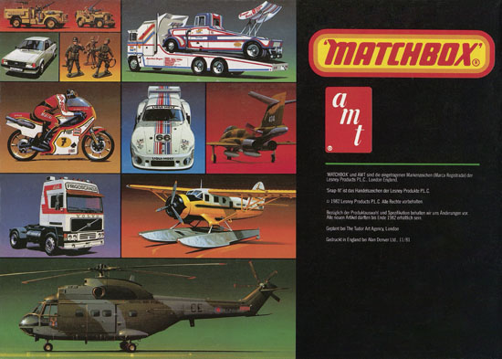 Matchbox Kits Katalog 1982-1983