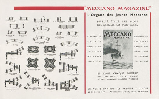 Meccano Les Meilleurs Jouets 1935-1936