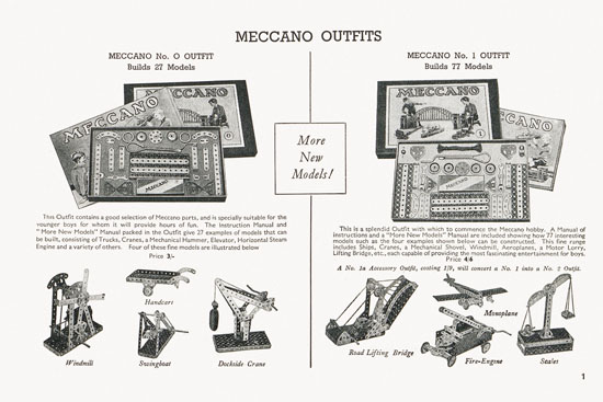 Meccano Katalog 1939-1940