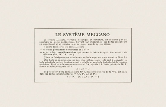 Seite 2 Meccano Katalog 1954