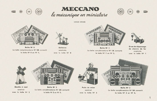 Seite 3 Meccano Katalog 1954