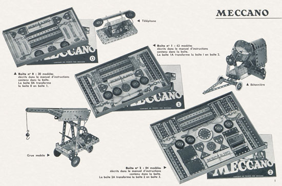 Meccano Katalog 1957 français