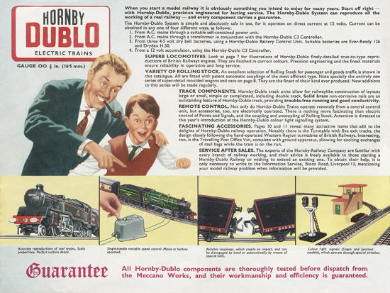 Seite 2 Meccano Katalog 1958