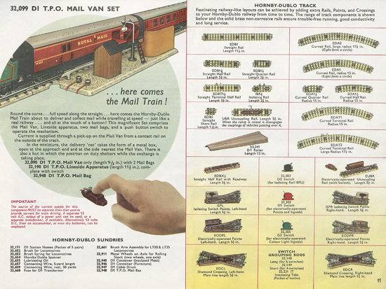 Seite 11 Meccano Katalog 1958