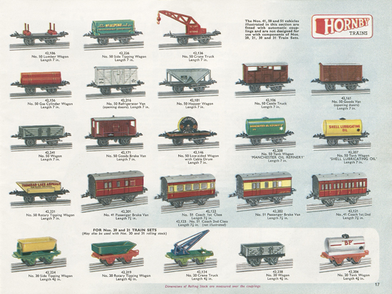 Seite 17 Meccano Katalog 1958