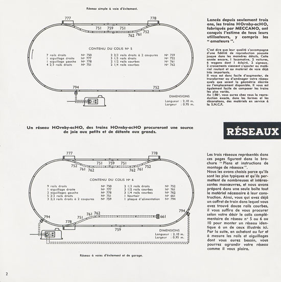 Seite 2 Meccano Katalog 1962-1963