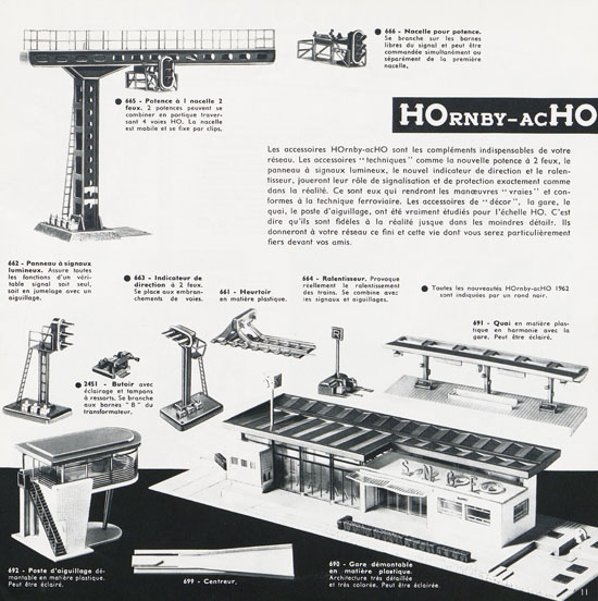 Seite 11 Meccano Katalog 1962-1963