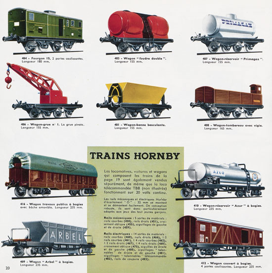 Seite 20 Meccano Katalog 1962-1963