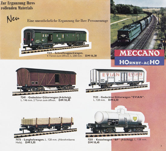 Seite 3 Meccano-Hornby Katalog 1963