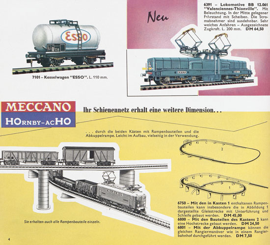 Seite 4 Meccano-Hornby Katalog 1963