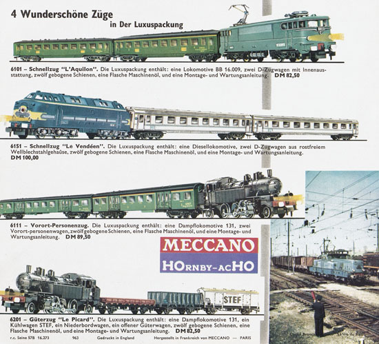 Seite 12 Meccano-Hornby Katalog 1963