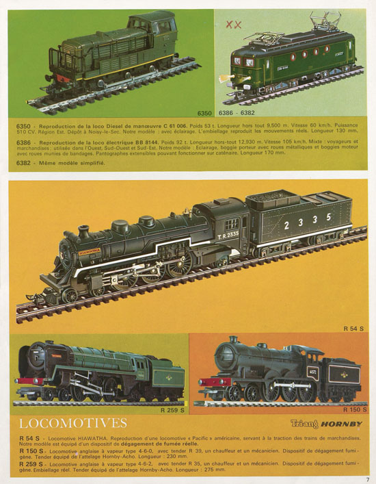 Seite 7 Meccano Hornby-AcH0 Katalog 1969
