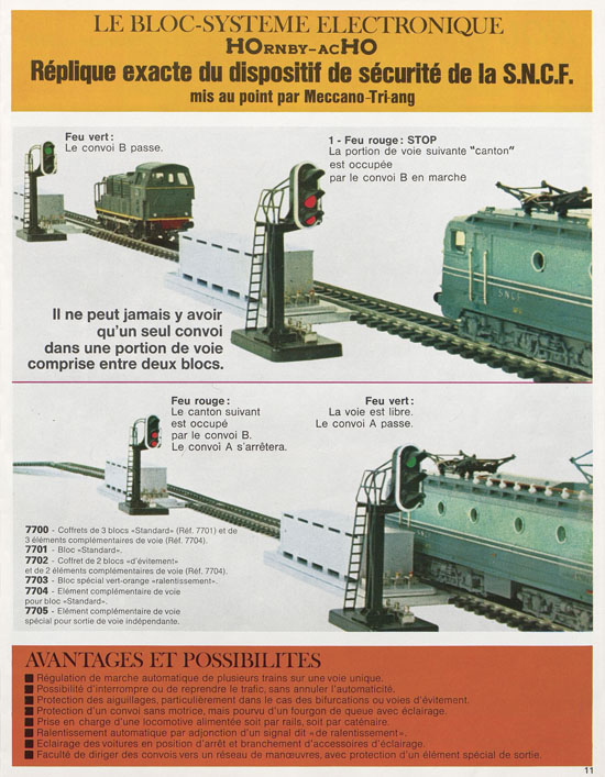 Seite 11 Meccano Hornby-AcH0 Katalog 1969