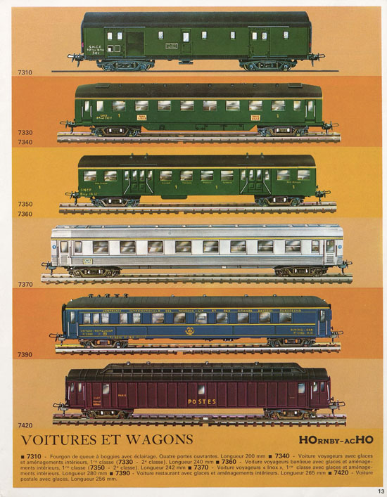 Seite 13 Meccano Hornby-AcH0 Katalog 1969