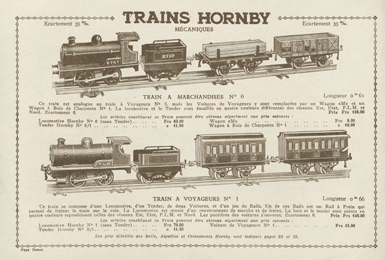 Meccano Trains Hornby 1931-1932