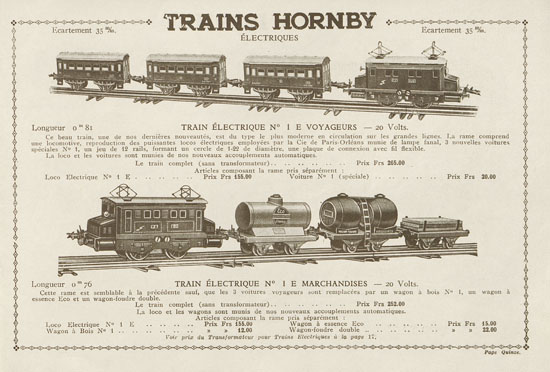 Meccano Trains Hornby 1931-1932