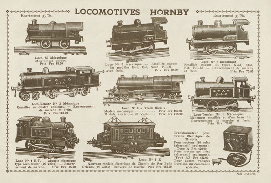 Meccano Trains Hornby 1931-1932