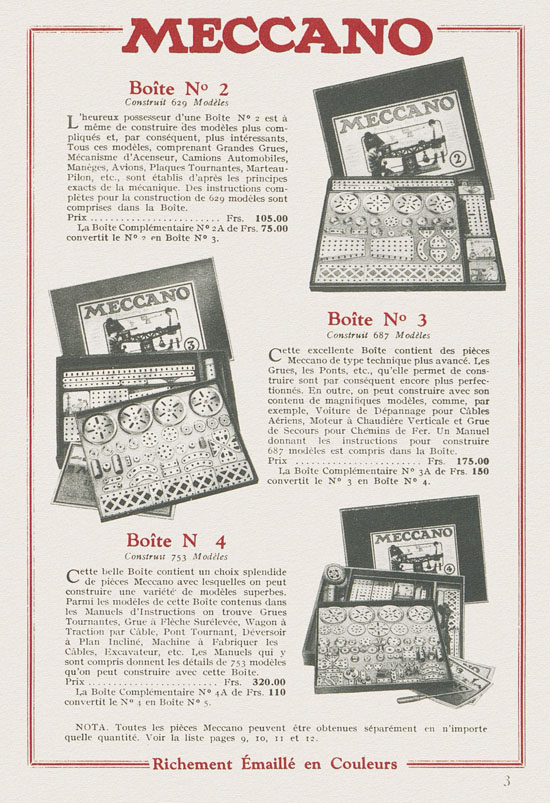 Meccano et Trains Hornby Katalog 1933