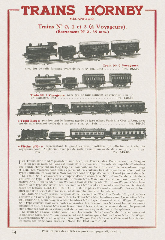 Meccano et Trains Hornby Katalog 1933