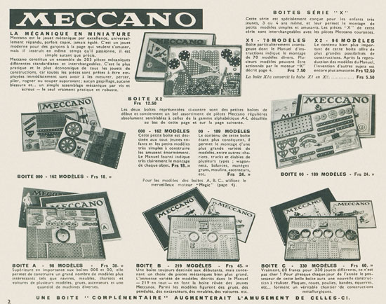 Seite 2 Meccano Mecanique en miniature 1935-1936