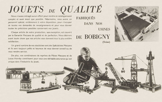 Meccano Le Livre des Meilleurs Jouets Katalog 1938-1939