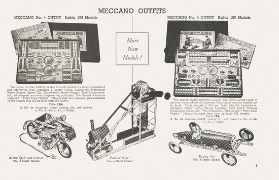 Meccano The Stars send their Message Katalog 1939-1940