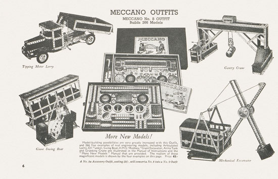 Meccano The Stars send their Message Katalog 1939-1940