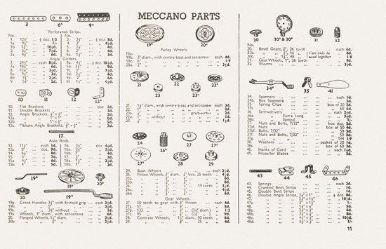 Meccano The Stars send their Message Katalog 1939-1940