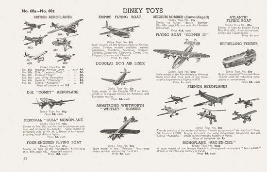 Meccano The Stars send their Message Katalog 1939-1940