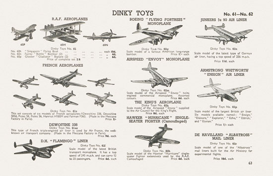 Meccano The Stars send their Message Katalog 1939-1940