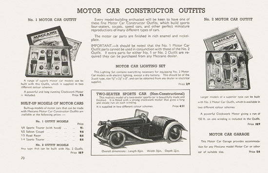 Meccano The Stars send their Message Katalog 1939-1940