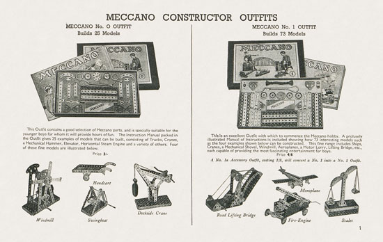 Seite 3 Meccano Toys of Quality catalog 1938-1939